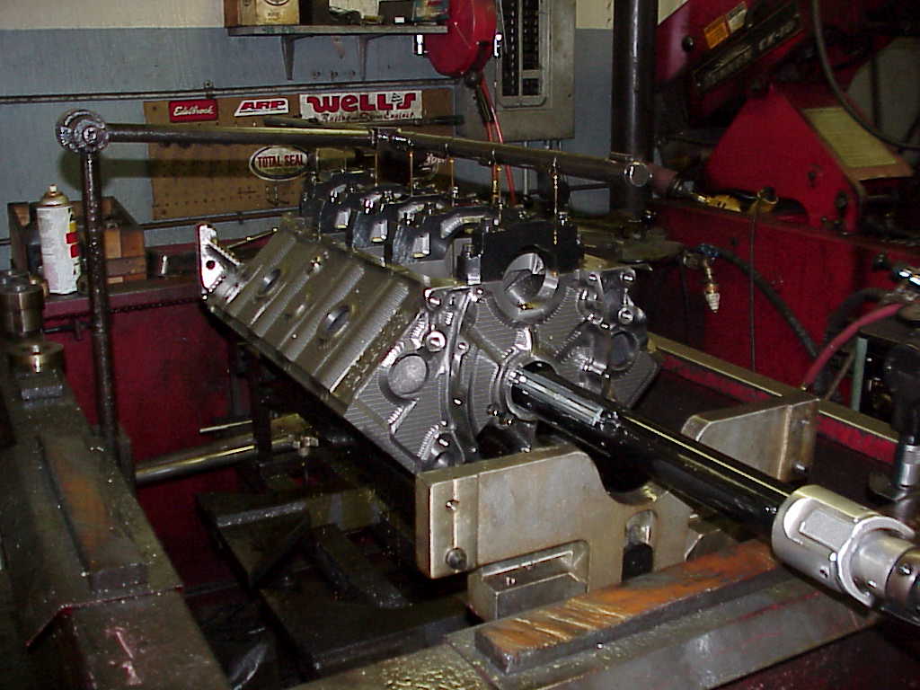 Machine Cam Bores on Blocks